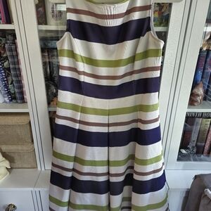 Eva Mendes Fit n Flare midi dress